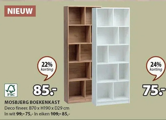 Jysk Mosbjerg boekenkast aanbieding