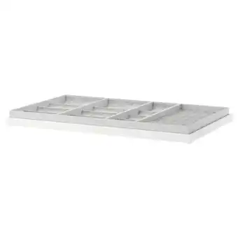 IKEA Komplement uittrekbare plank met inzet, wit, 100x58 cm aanbieding