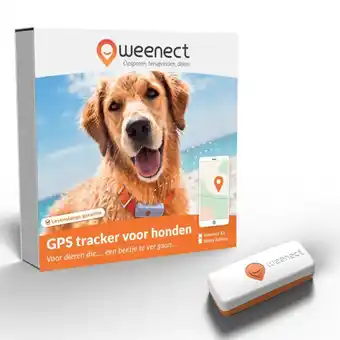 Welkoop Weenect hond wit - gps-tracker xs - wit/oranje aanbieding