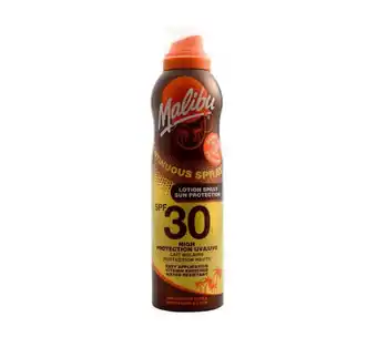 Voordeeldrogisterij Malibu continuous dry oil spray spf 30 - 175 ml aanbieding