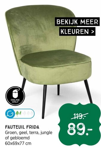 Xenos FAUTEUIL FRIDA aanbieding