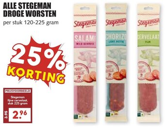 De Boerenschuur ALLE STEGEMAN DROGE WORSTEN aanbieding