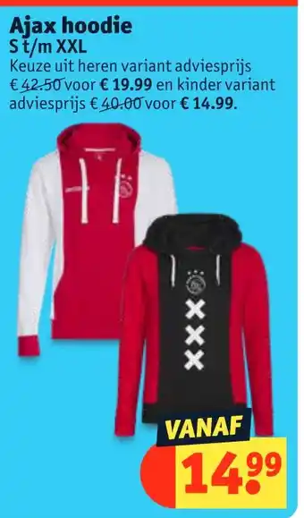 Kruidvat Ajax hoodie aanbieding