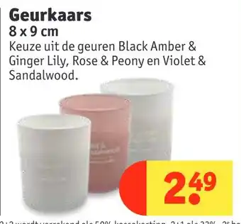 Kruidvat Geurkaars 8x9 cm aanbieding