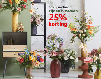 Deka Tuin hele assortiment zijden bloemen aanbieding