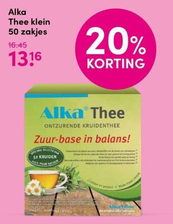 Drogisterij Visser Alka Thee klein 50 zakjes aanbieding