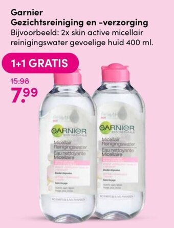 Drogisterij Visser Garnier Gezichtsreiniging en -verzorging  400ml aanbieding