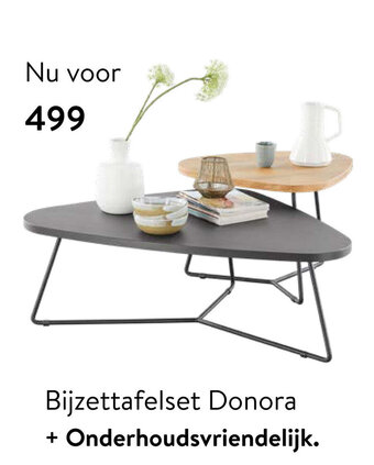 Xooon Bijzettafelset Donora + Onderhoudsvriendelijk. aanbieding