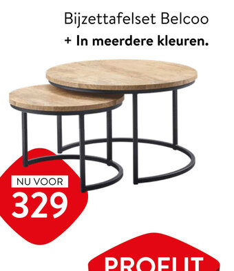 Xooon Bijzettafelset Belcoo + In meerdere kleuren. aanbieding