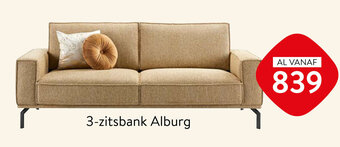 Xooon 3-zitsbank Alburg aanbieding