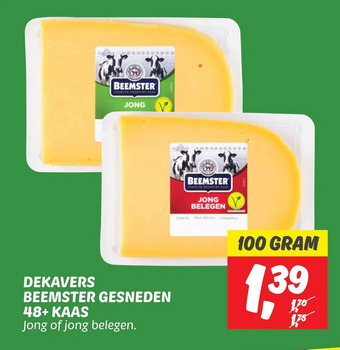 Dekamarkt Dekavers beemster gesneden 48+ kaas aanbieding