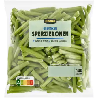 Jumbo Jumbo gebroken sperziebonen 400g aanbieding