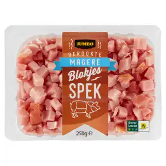 Jumbo Jumbo gerookte magere blokjes spek 250g aanbieding