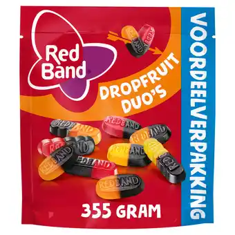 Jumbo Red band dropfruit duo's xl snoep 355g aanbieding