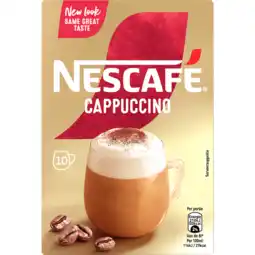 Jumbo Nescafé gold cappuccino oploskoffie - 10 zakjes aanbieding