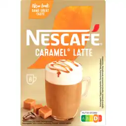 Jumbo Nescafé gold caramel latte oploskoffie - 8 zakjes aanbieding