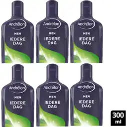 Jumbo Andrélon men shampoo iedere dag 6 x 300ml aanbieding