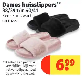 Kruidvat | Dames huisslippers aanbieding