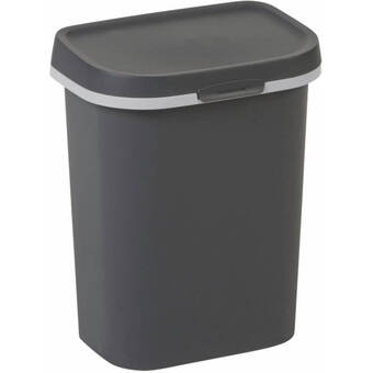 Blokker Allibert mistral afvalbak - 10 l - antraciet aanbieding