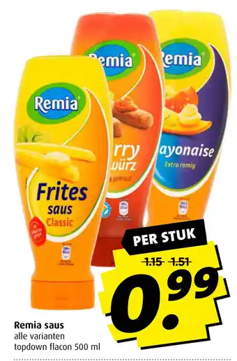 Boni Remia saus US 500 ml aanbieding