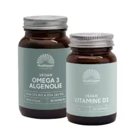 De Online Drogist Mattisson healthstyle - omega-3 algenolie en vitamine d3 - 75mcg/3000ie - 2 stuks aanbieding