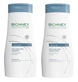 De Online Drogist Bionnex organic anti hair loss shampoo + conditioner haarverzorgingsset - 2 stuks aanbieding