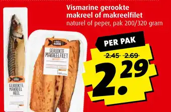 Boni Vismarine gerookte makreel of makreelfilet 200/320 gram aanbieding