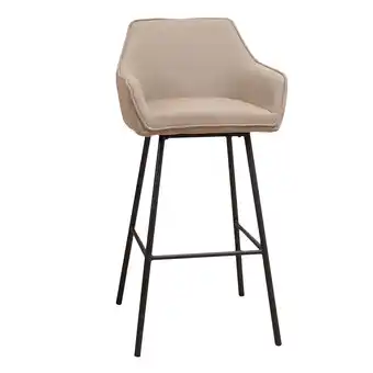 fonQ Bronx71 scandinavische barkruk andor gerecyclede stof taupe 65-78 cm aanbieding