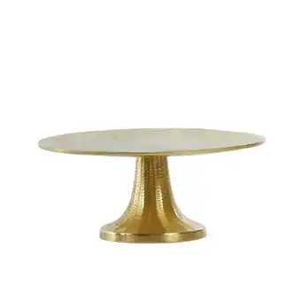 fonQ Light & living plateau mokuna s - goud - metaal - 30x13x30cm (bxhxd) aanbieding