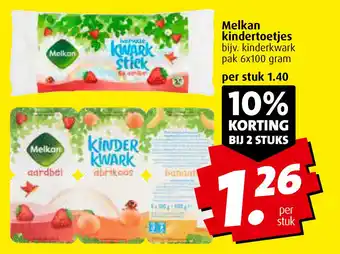 Boni Melkan kindertoetjes 6x100 gram aanbieding