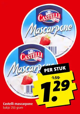 Boni Castelli mascarpone 250 gram aanbieding