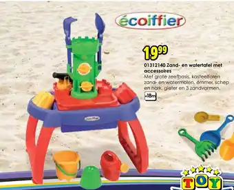 ToyChamp Ecoiffier Zand- en watertafel met accessoires aanbieding