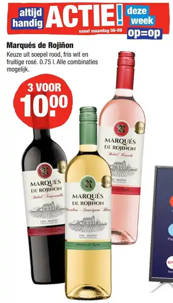 ALDI Marques de Rojinon 3*750ml aanbieding