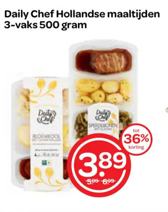 Spar Daily Chef Hollandse maaltijden 3 vaks 500 gram aanbieding