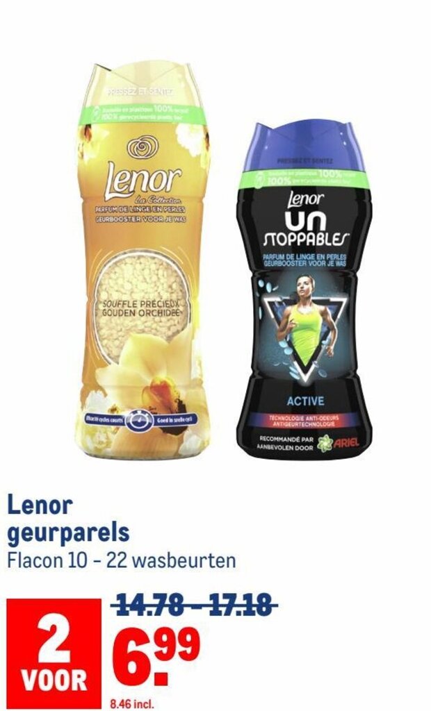 Makro Lenor geurparels aanbieding