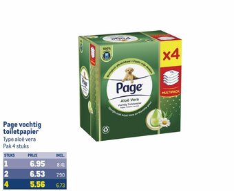 Makro Page vochtig toiletpapier aanbieding