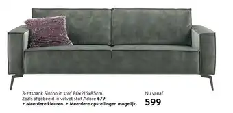 Profijt Meubel 3-zitsbank Sinton aanbieding