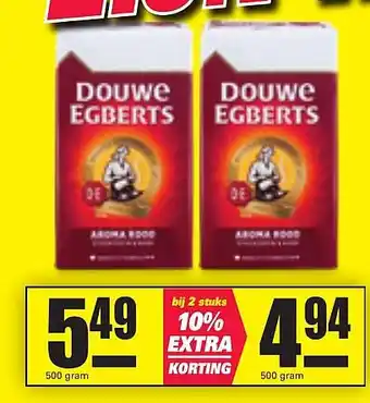 Nettorama Douwe egberts 500 gram aanbieding