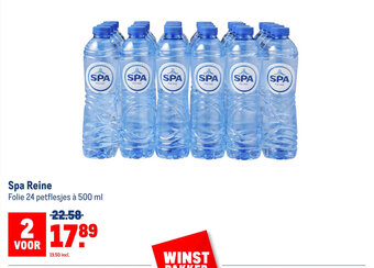 Makro Spa Reine Folie 24 petflesjes à 500 ml aanbieding