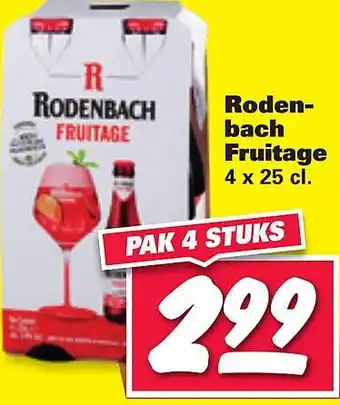 Nettorama Rodenbach Fruitage 4x25 cl aanbieding