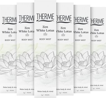 Bol.com 6x therme body mist zen white lotus 60 ml aanbieding