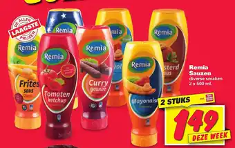 Nettorama Remia Sauzen 2x500 ml aanbieding