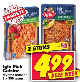 Nettorama Iglo Fish Cuisine 2x380 gram aanbieding