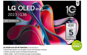 EP Beerepoot LG OLED evo G3 4K Televisie (OLED65G36LA) aanbieding