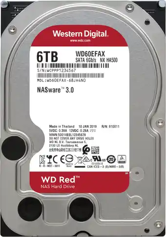 Coolblue Wd red wd60efax 6tb duo pack - raid 0 of 1 aanbieding