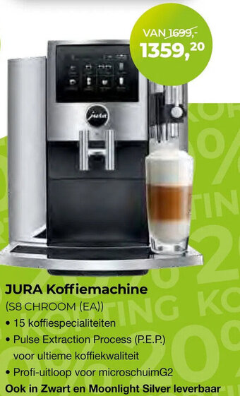 EP Beerepoot JURA Koffiemachine (S8 CHROOM (EA)) aanbieding