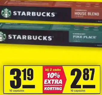 Nettorama Starbucks 10 capsules aanbieding