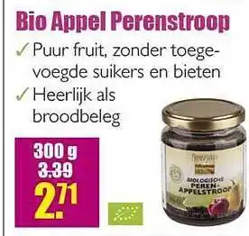 Gezond & Wel Bio Appel Perenstroop 300g aanbieding