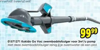 ToyChamp Kokido Go Vac zwembadstofzuiger voor 3m/u pamp aanbieding