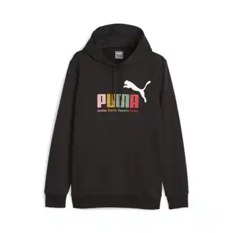 Decathlon Ess+ meerkleurige hoodie fl puma aanbieding